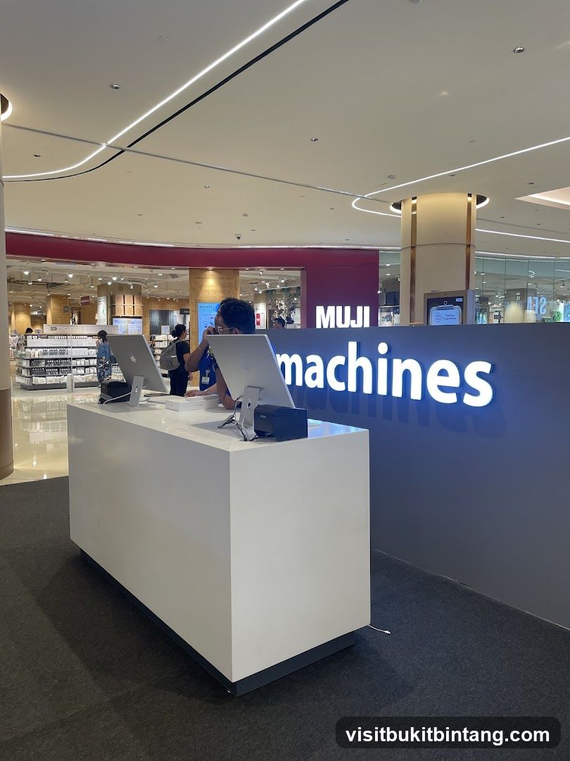 Retail counter with computers and signage