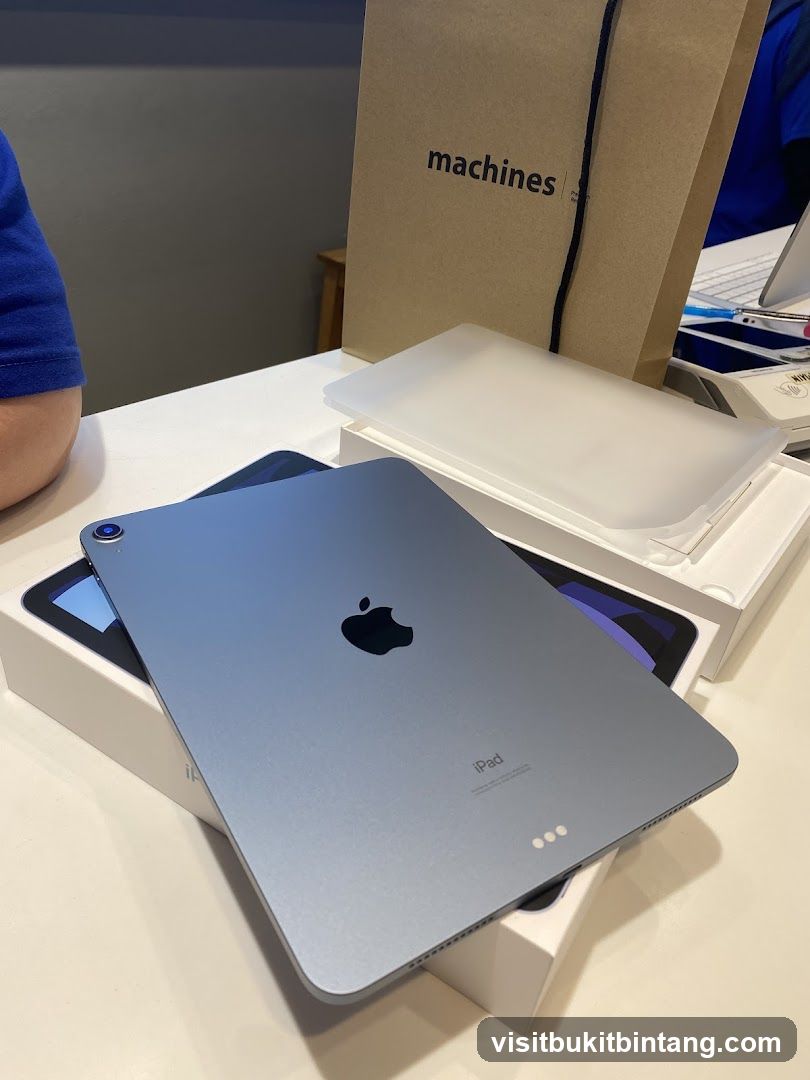iPad on display