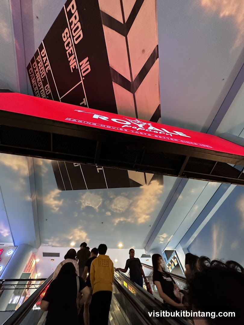 Escalator with Movie Themed Decor