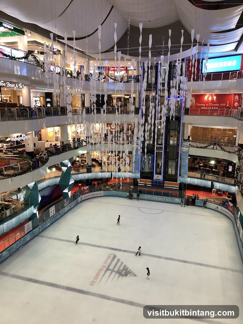 Indoor Ice Skating Rink in a Mall