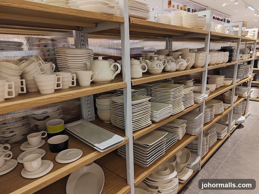 Shelves of Tableware