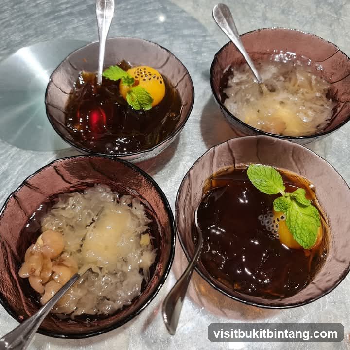 Four Bowls of Dessert