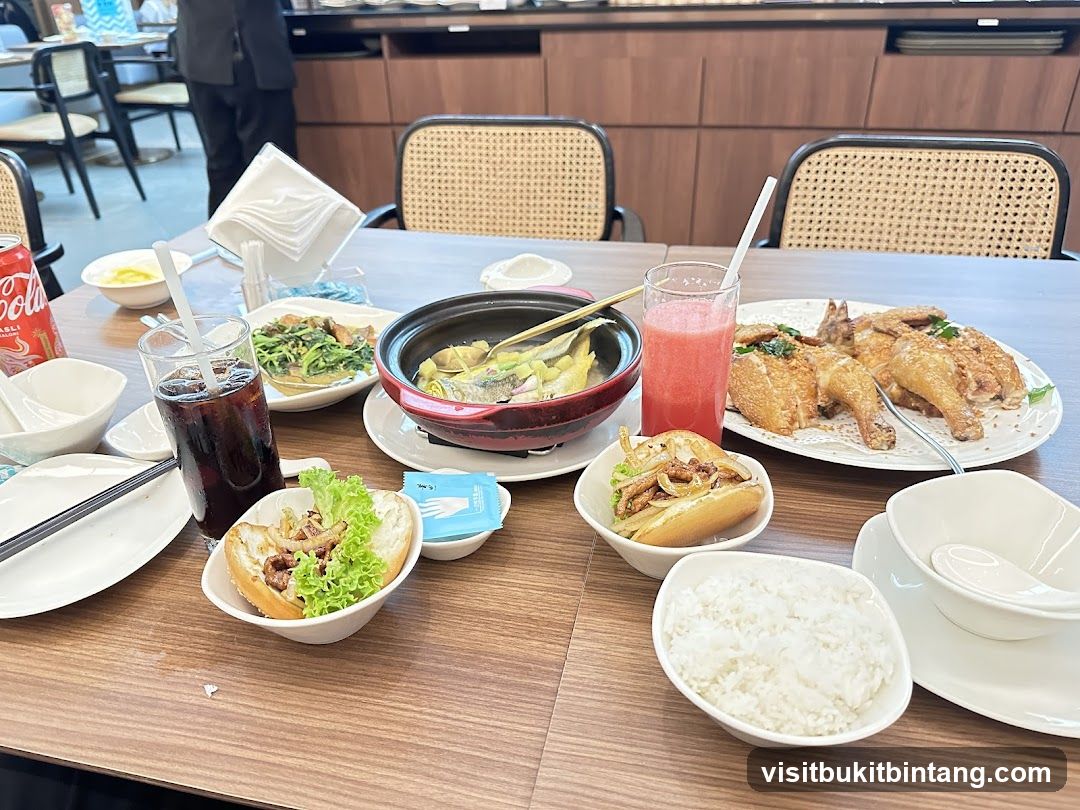 Table with Food and Drinks