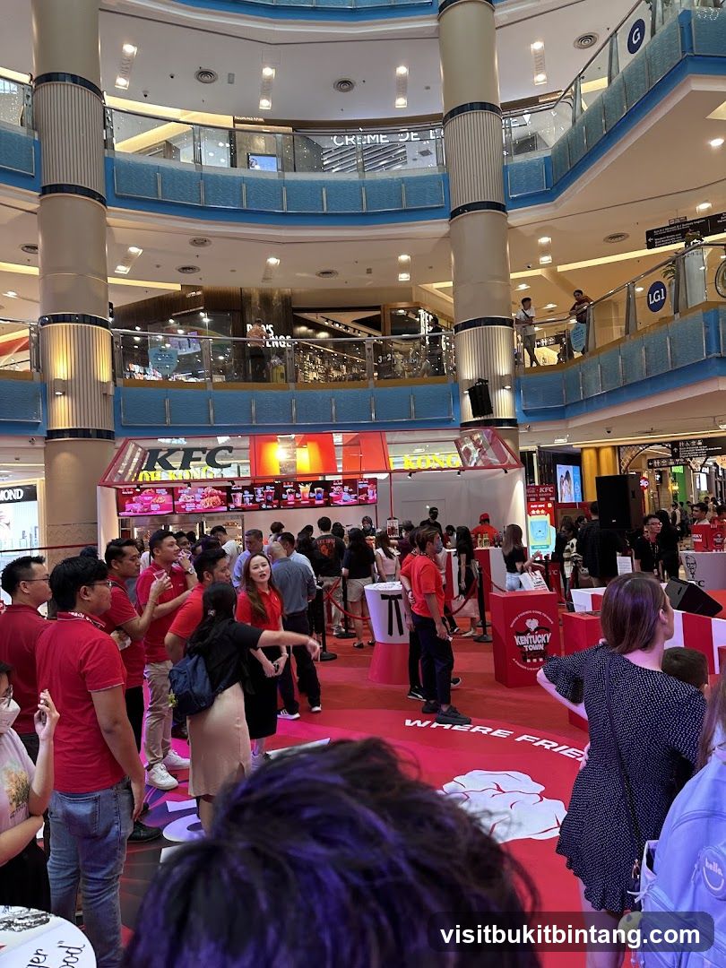 KFC promotional event in a mall