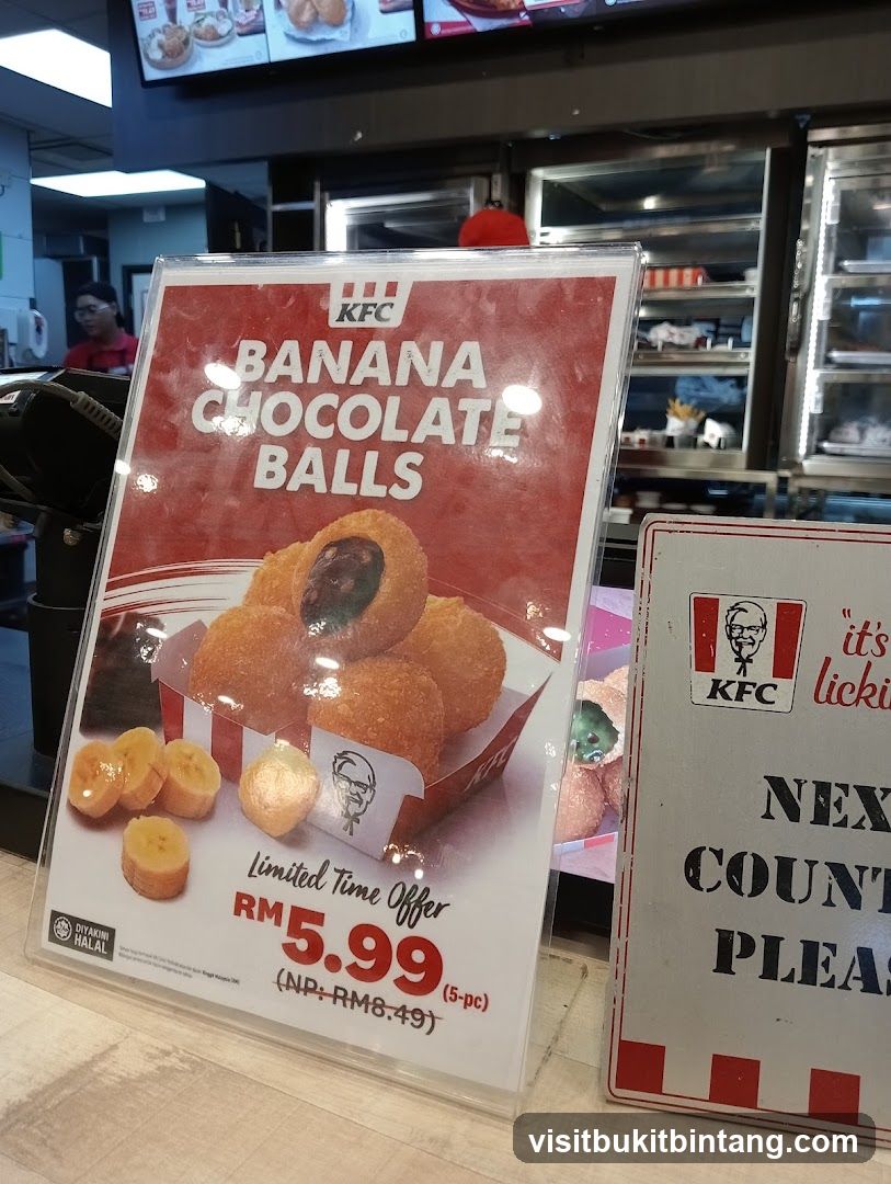 KFC Banana Chocolate Balls Promotion