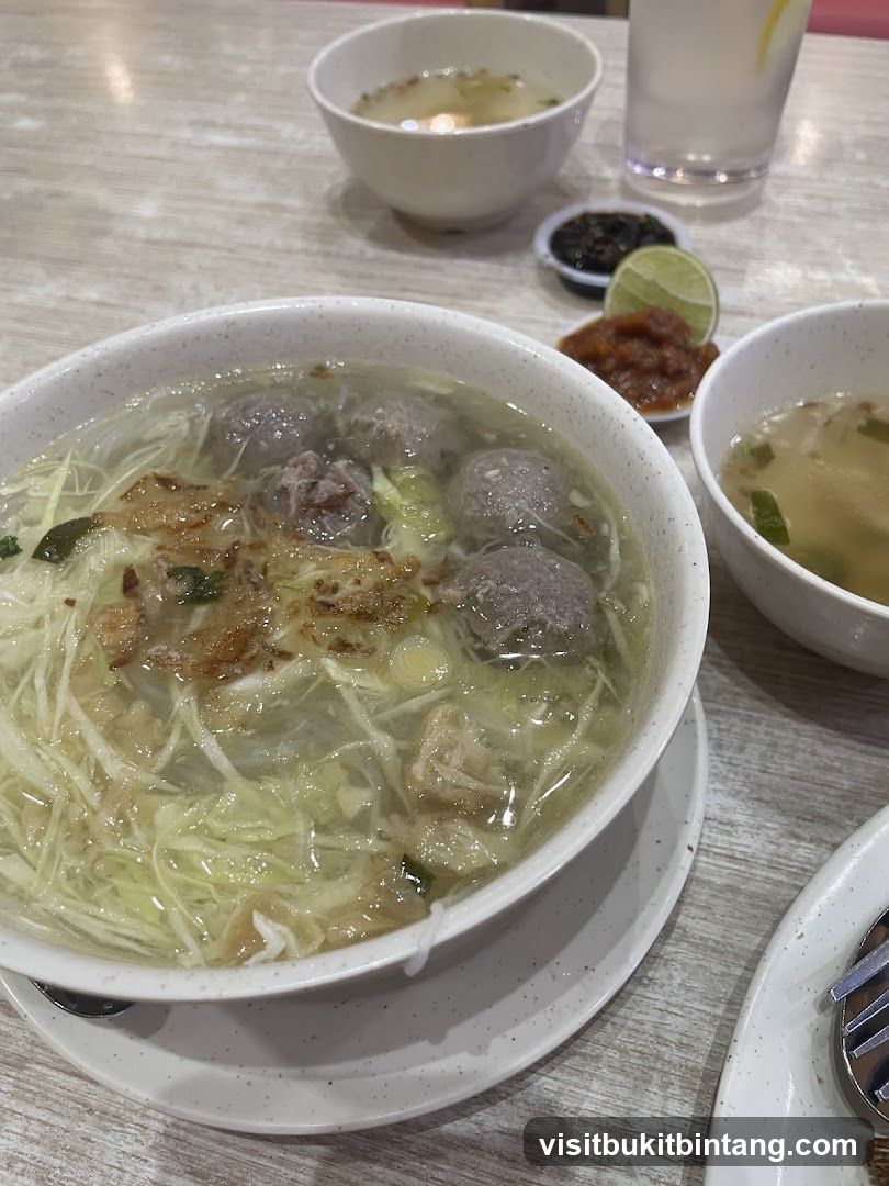 Soup with Meatballs and Noodles