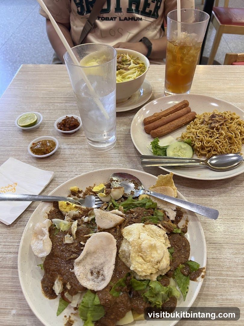 Food on a table