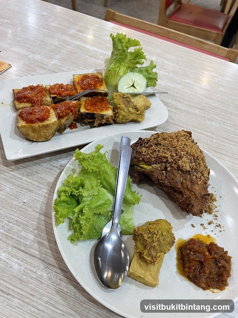 Fried Chicken and Tofu