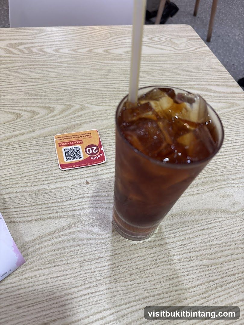 Iced Tea and QR Code