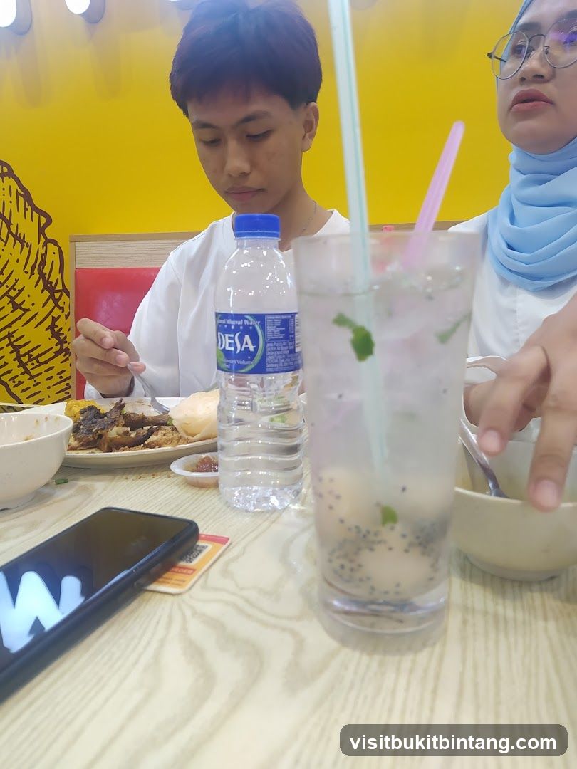 People eating at a restaurant