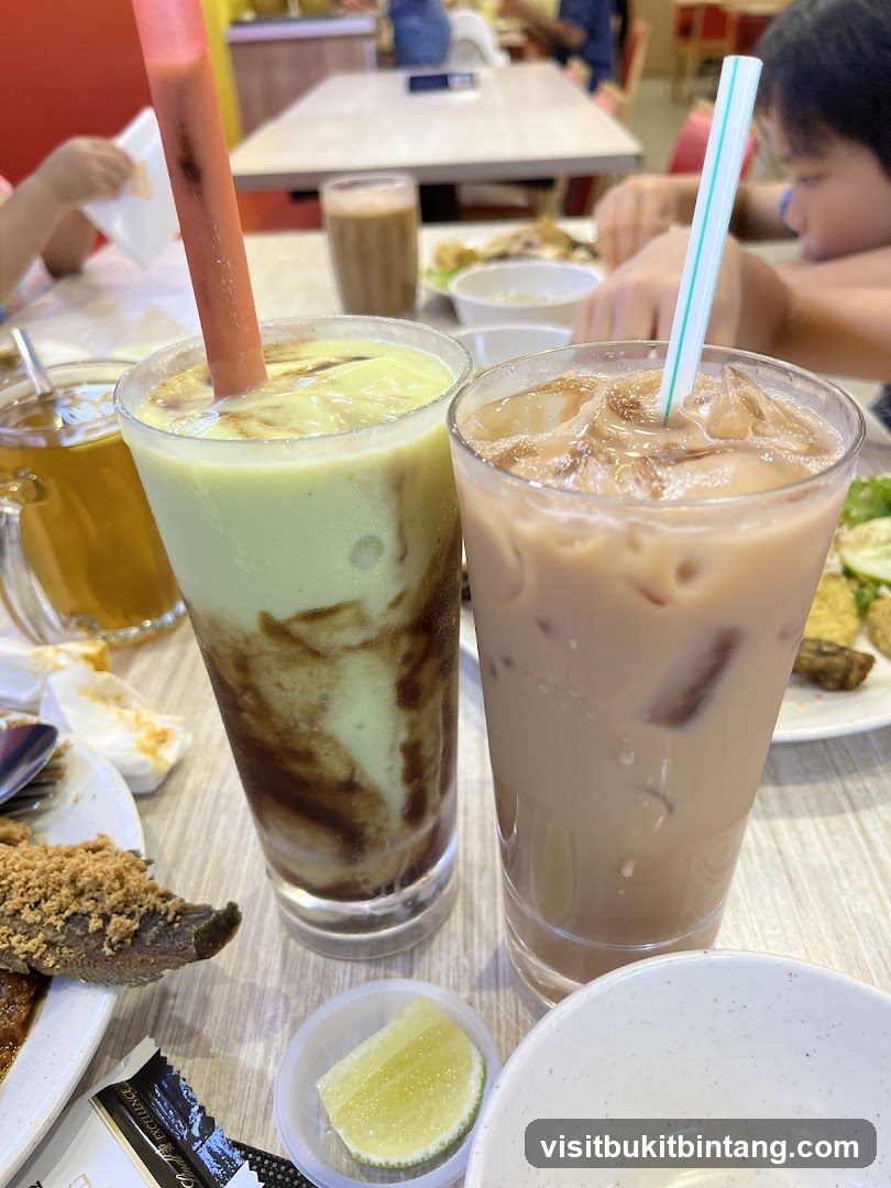 Drinks and Food on Table
