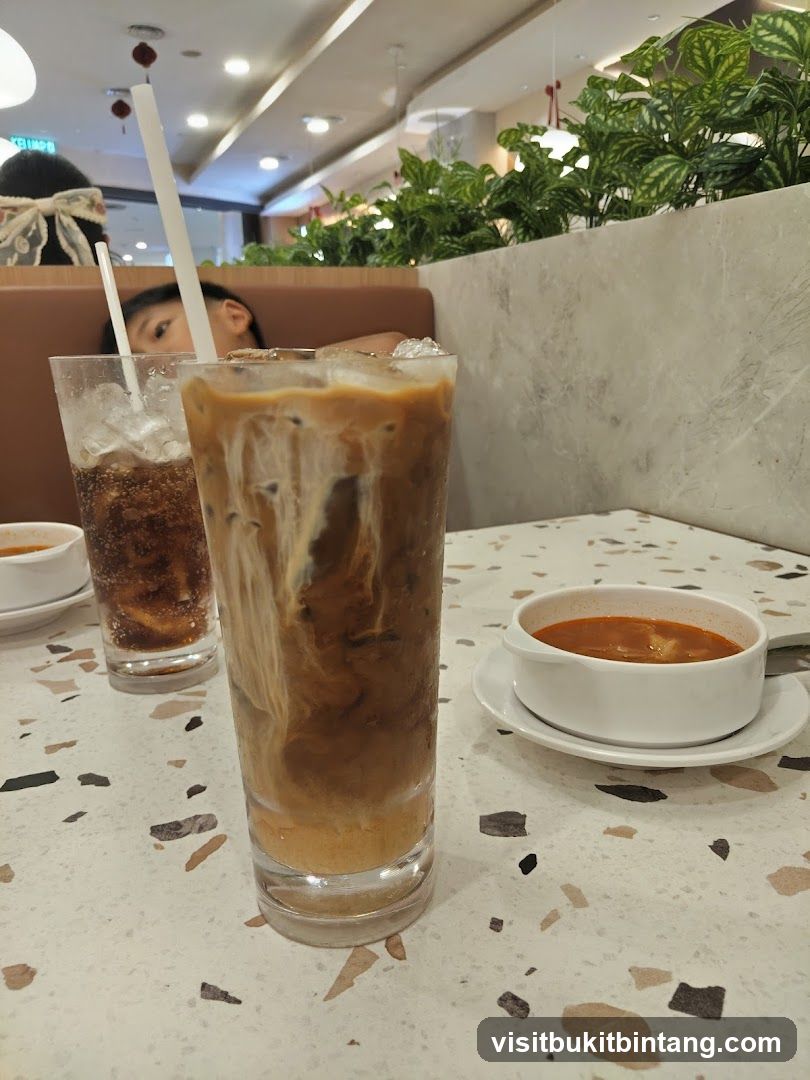 Iced Coffee and Soup