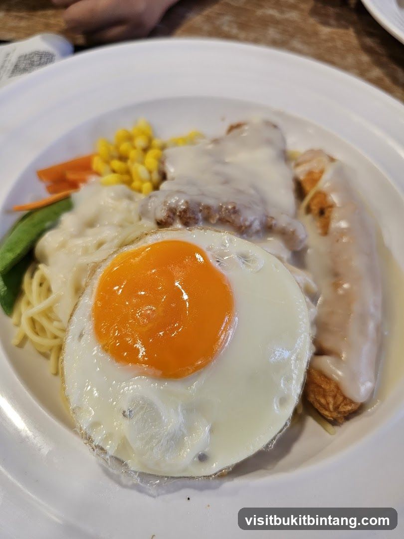 Fried Egg and Sausage Platter