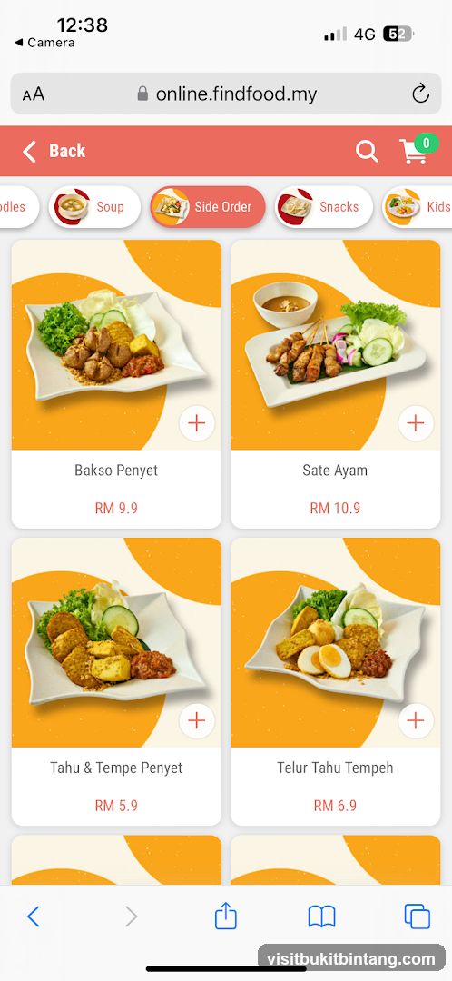 Side Order Menu