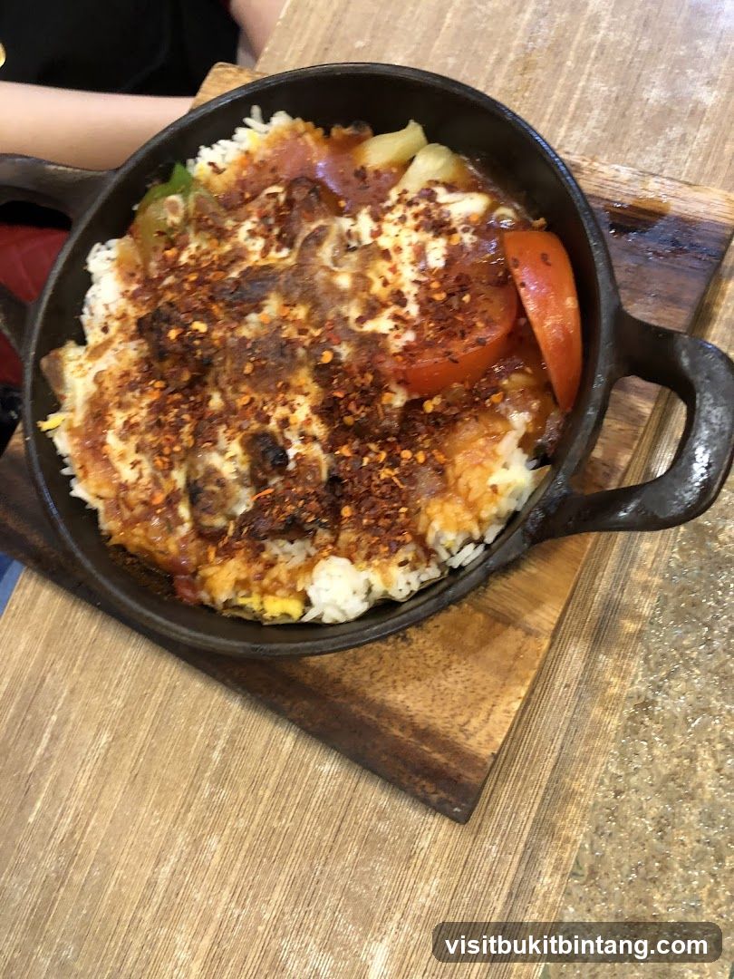 Sizzling Rice Dish