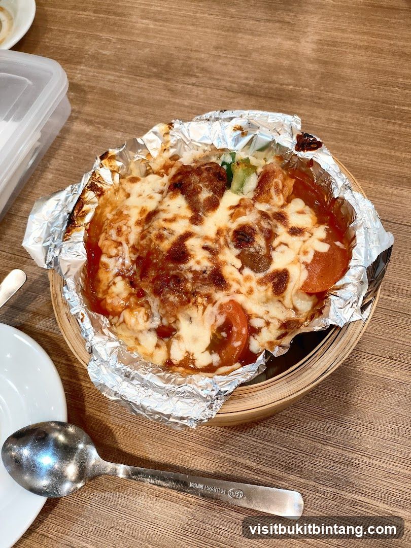 Baked Dish with Cheese and Tomatoes