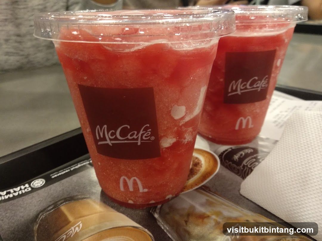 McCafé Drinks and Desserts