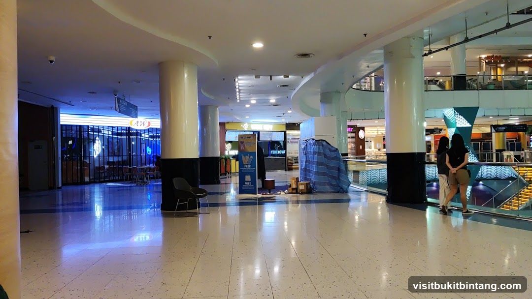 Mall Interior with Storefronts