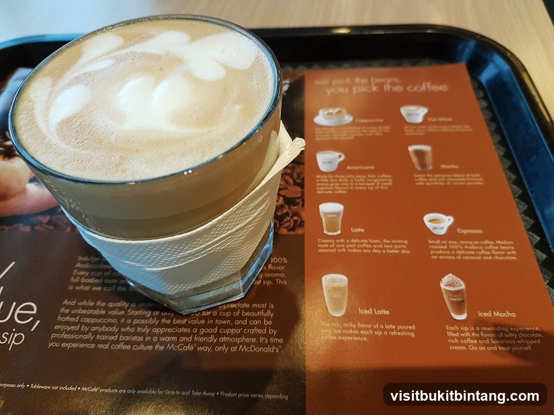 McCafé Coffee Menu