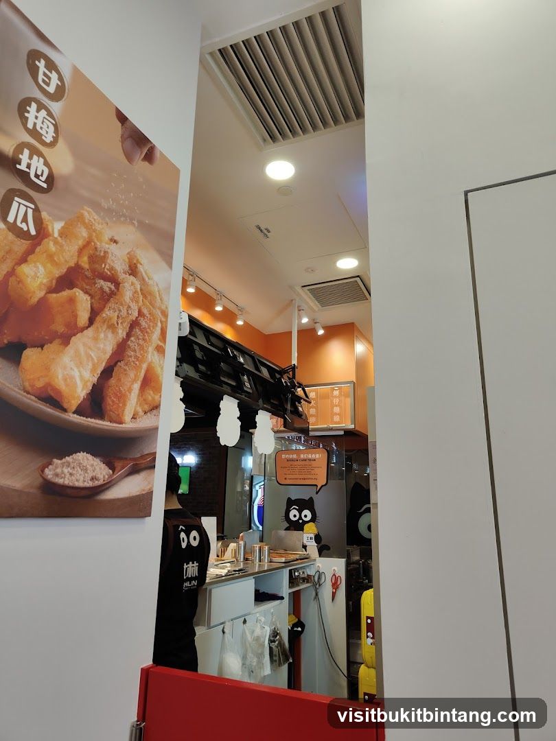 Snack shop interior