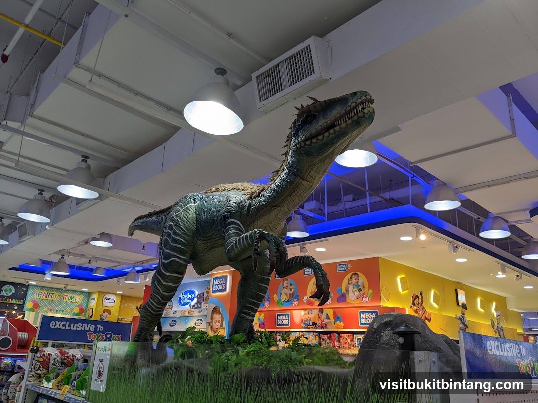 Dinosaur Display in Toy Store