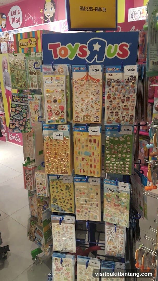 Toys R Us Sticker Display