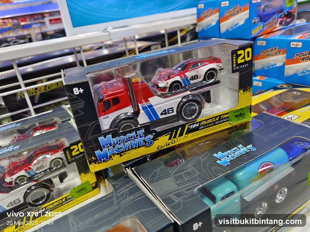 Die-cast toy trucks and cars