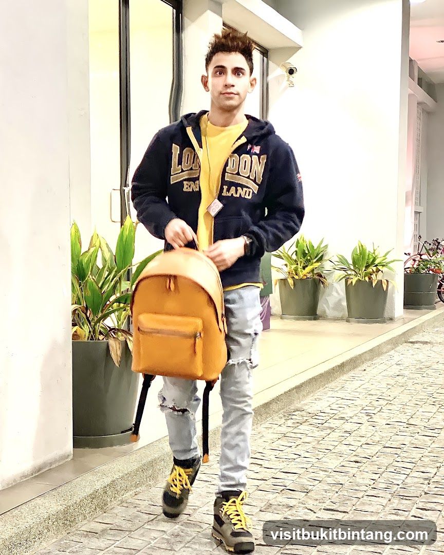 Man with backpack