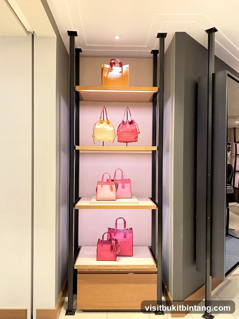 Coach Handbags Display