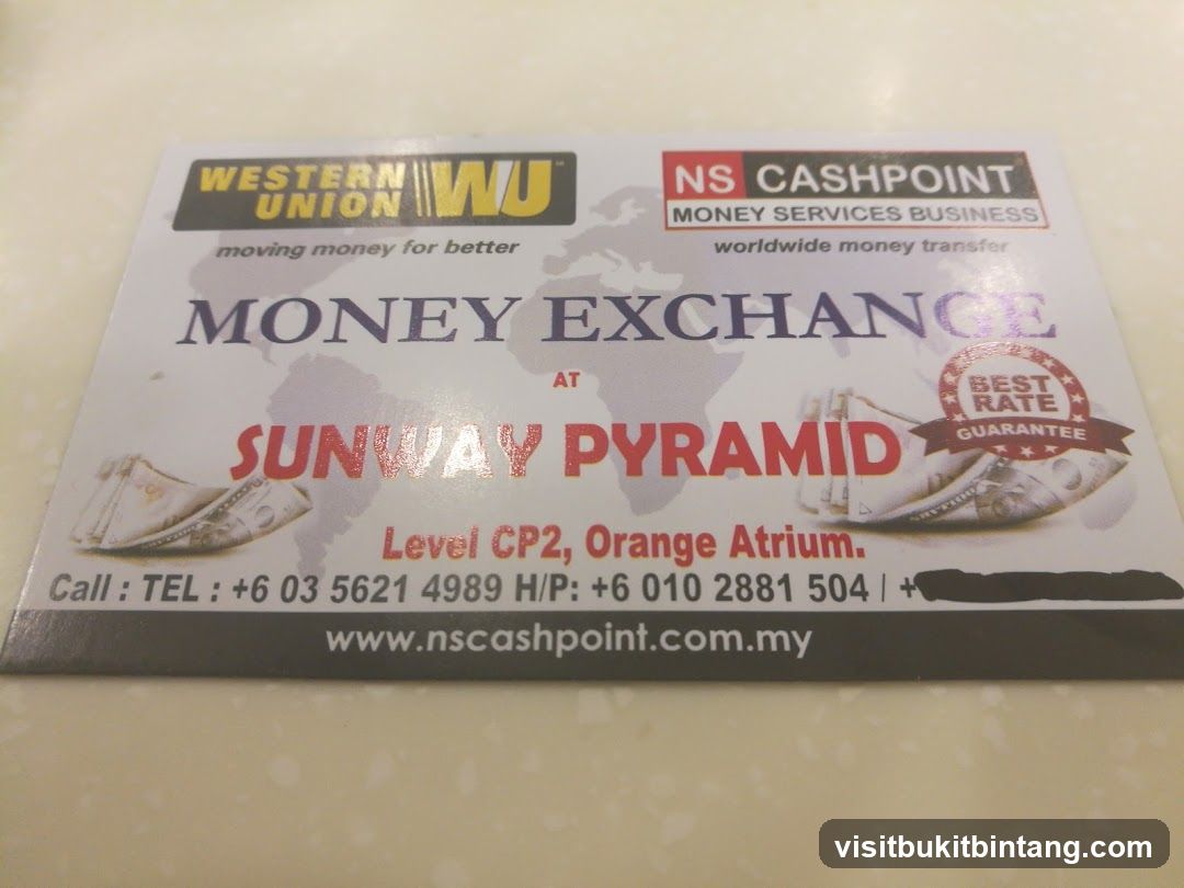 Money Exchange Business Card