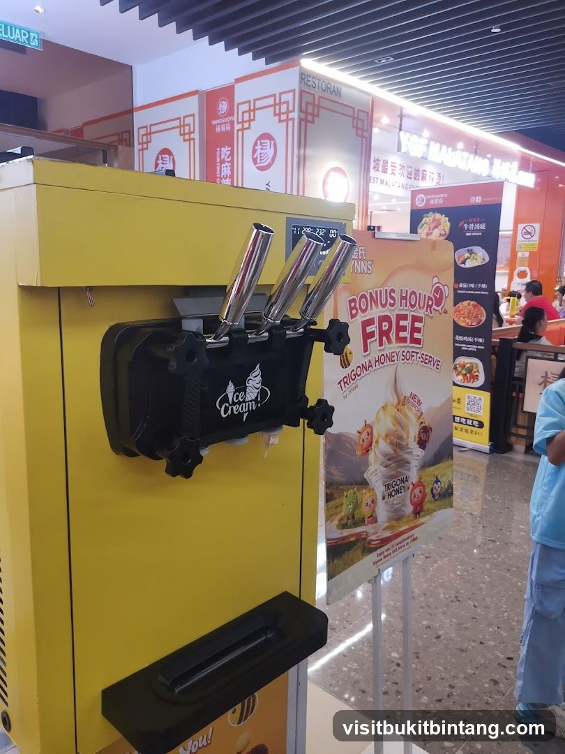 Ice Cream Machine and Advertisement