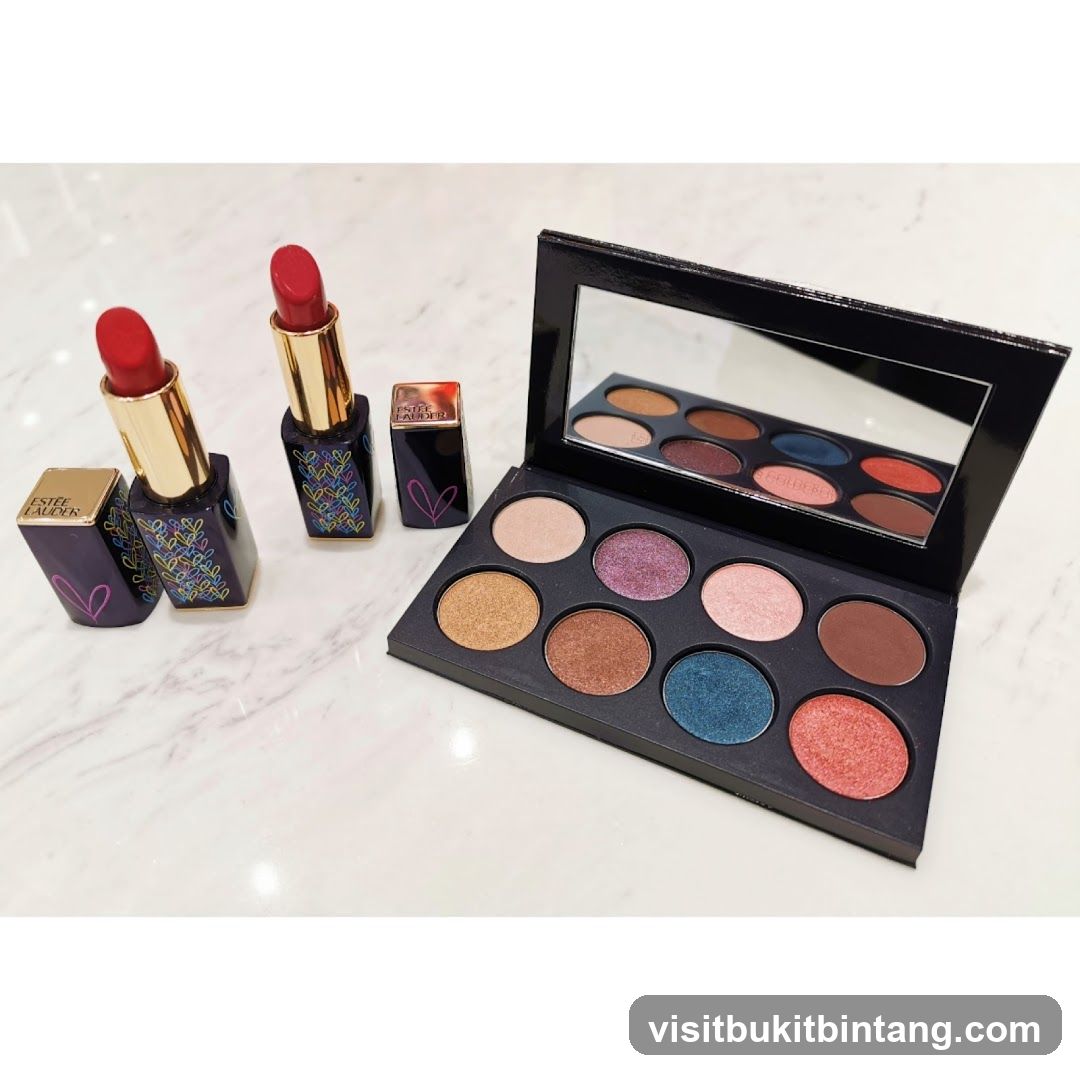 Estee Lauder Lipsticks and Eyeshadow Palette