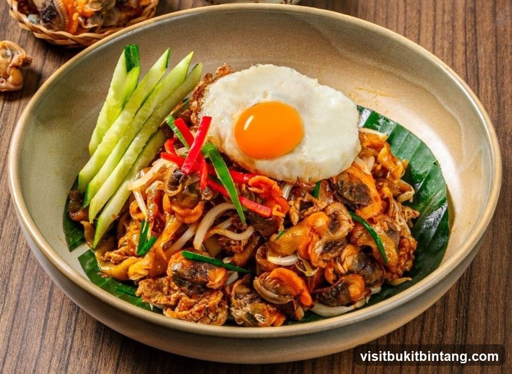 Mussel Noodles with Fried Egg