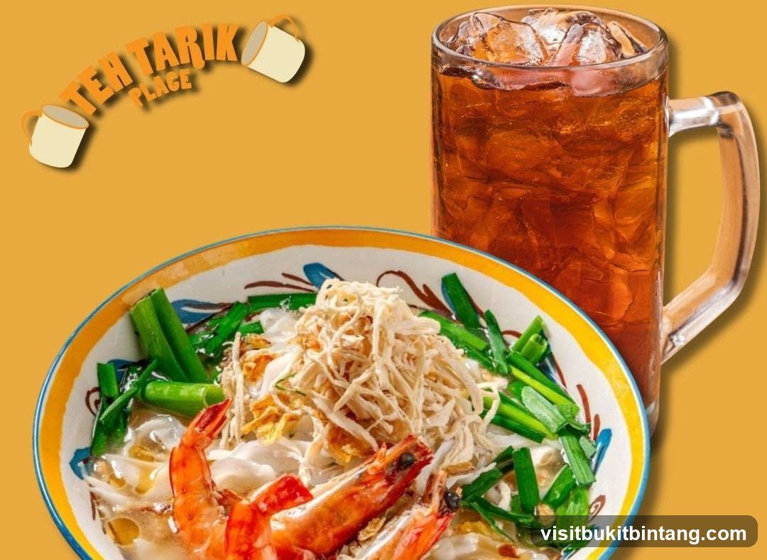 Noodle Dish and Iced Tea