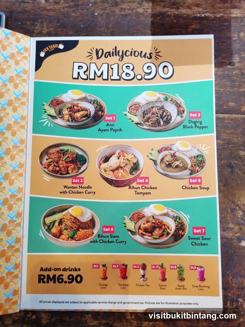 Dailycious Menu