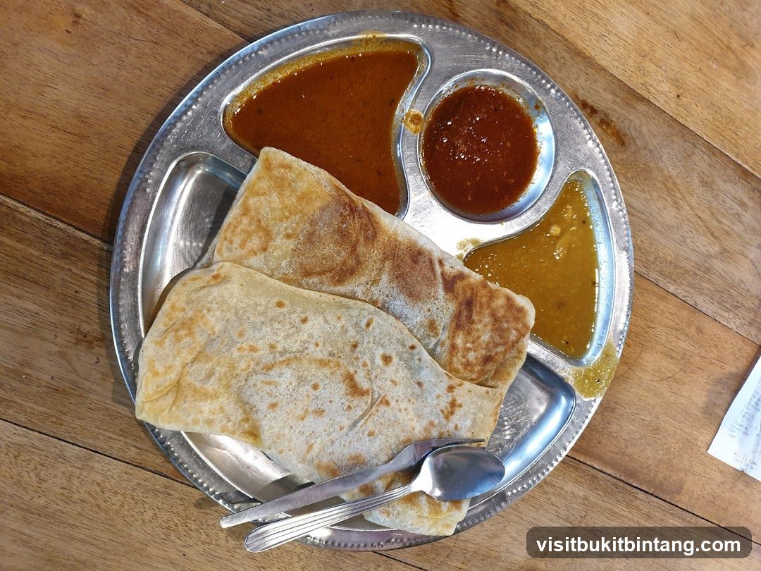 Roti Canai with Curries