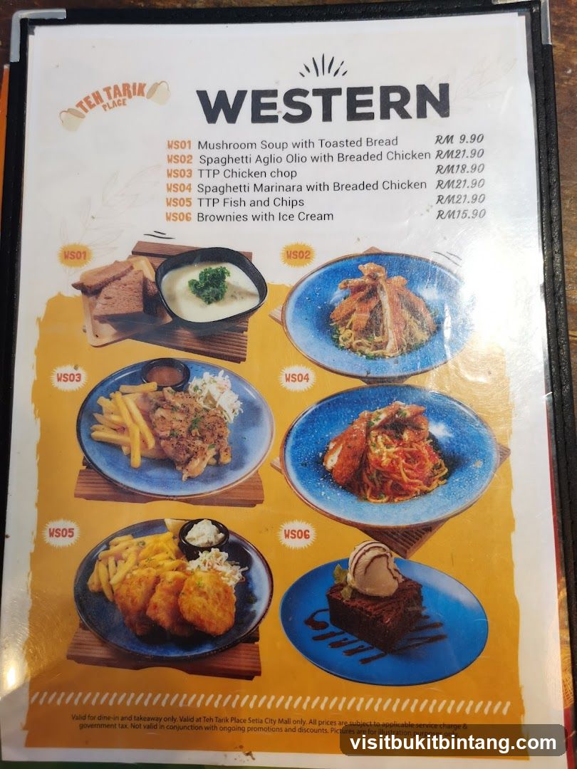 Western Menu