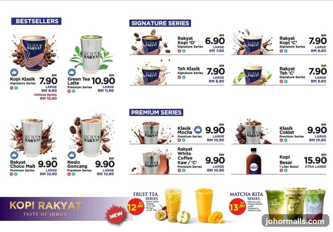 Kopi Rakyat Menu