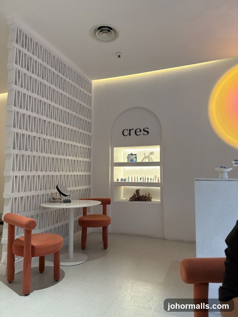 Interior of a modern boutique with decorative elements