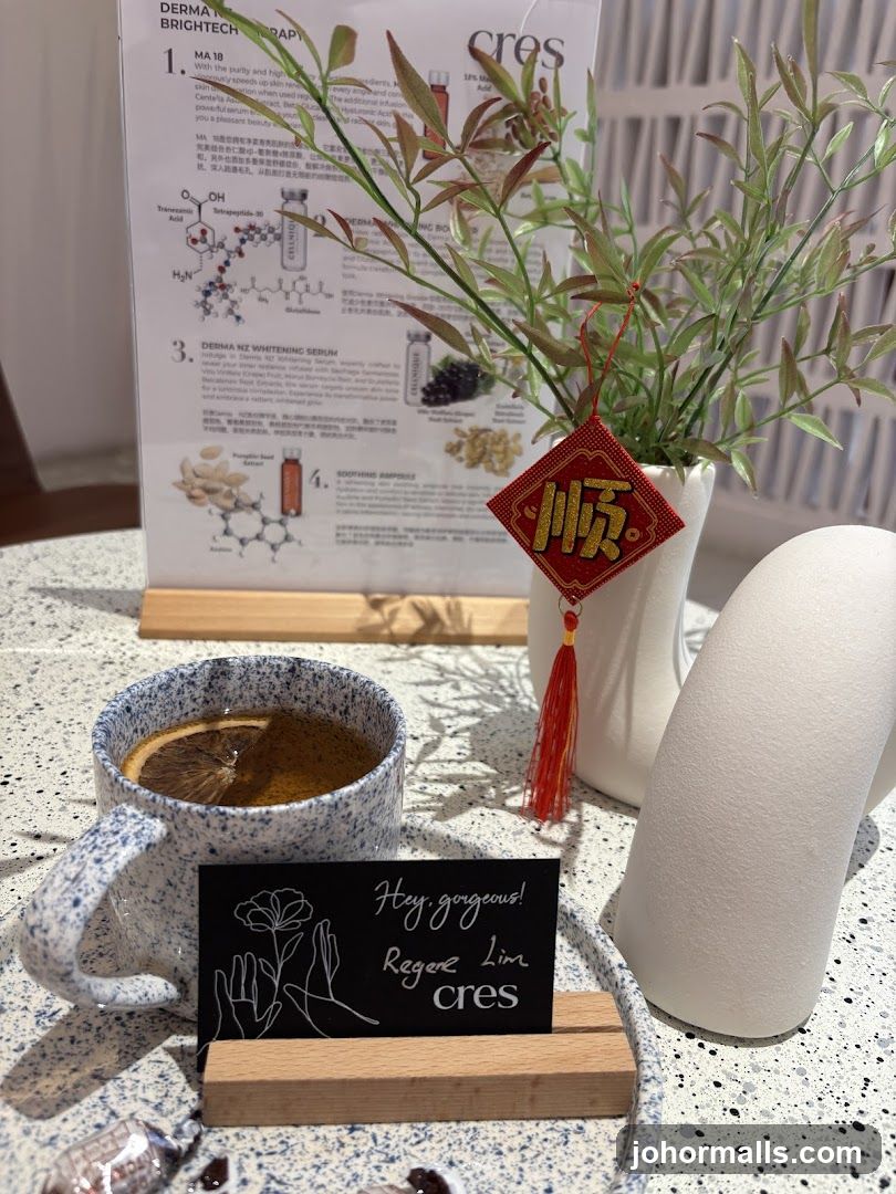 Beverage and promotional material
