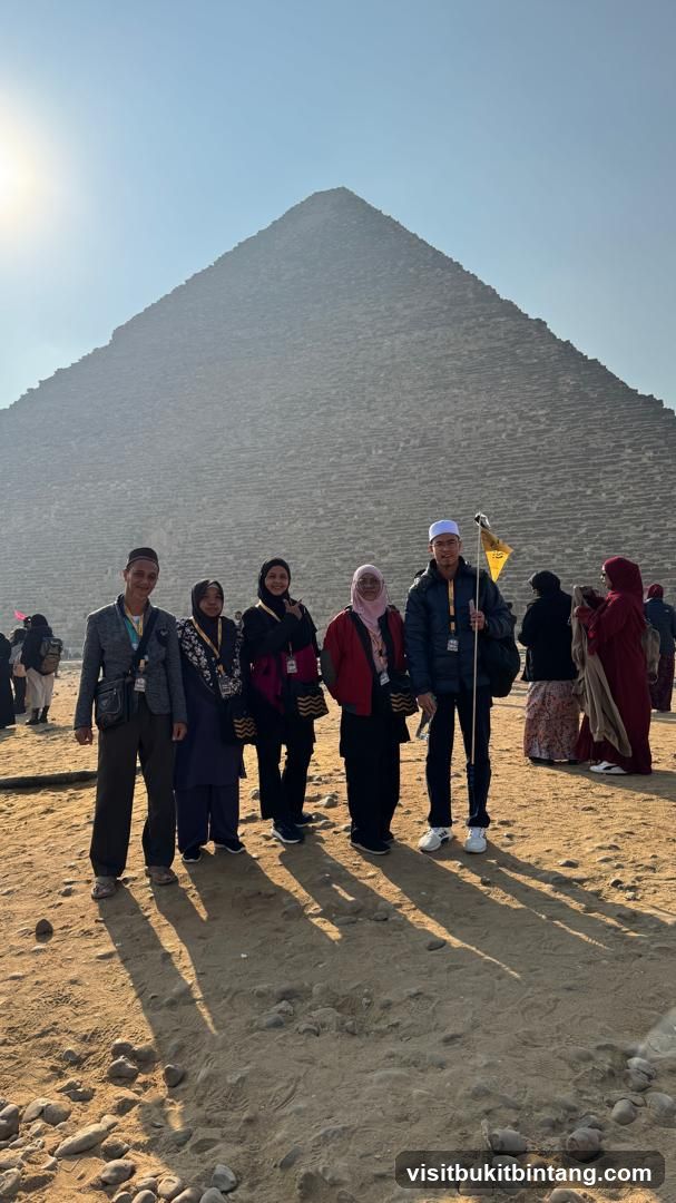 Tourists at the Pyramids