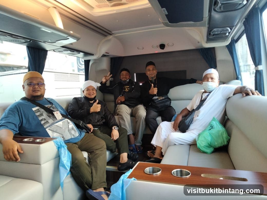 Group of men in a bus