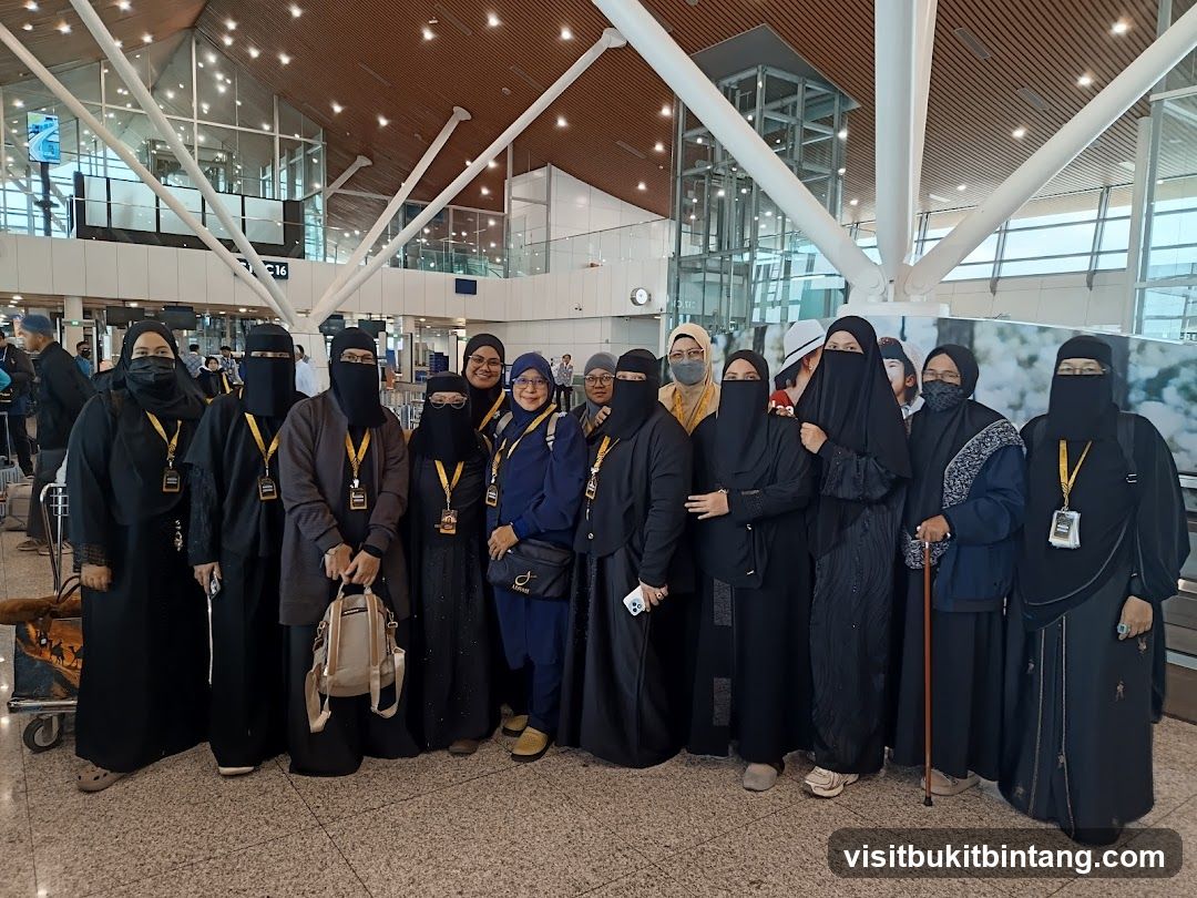 Group of women at airport