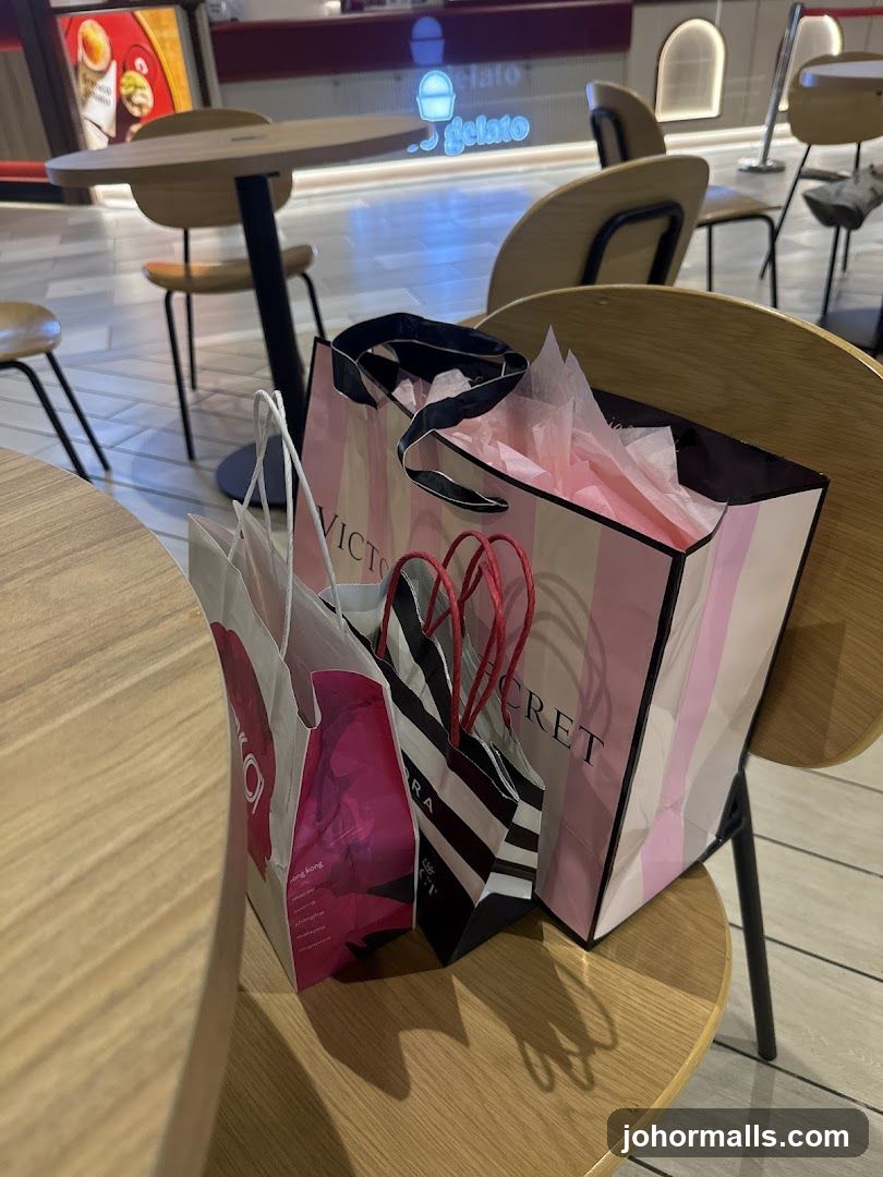Shopping Bags on Chairs