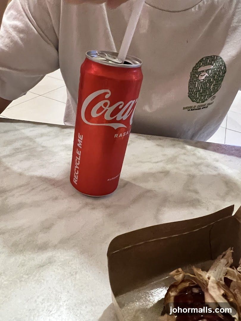 Coca-Cola Can and Food