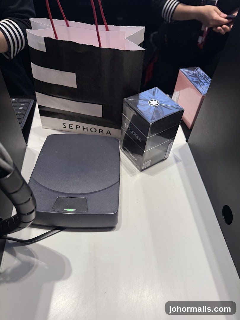 Sephora Shopping Bag and Montblanc Explorer Fragrance