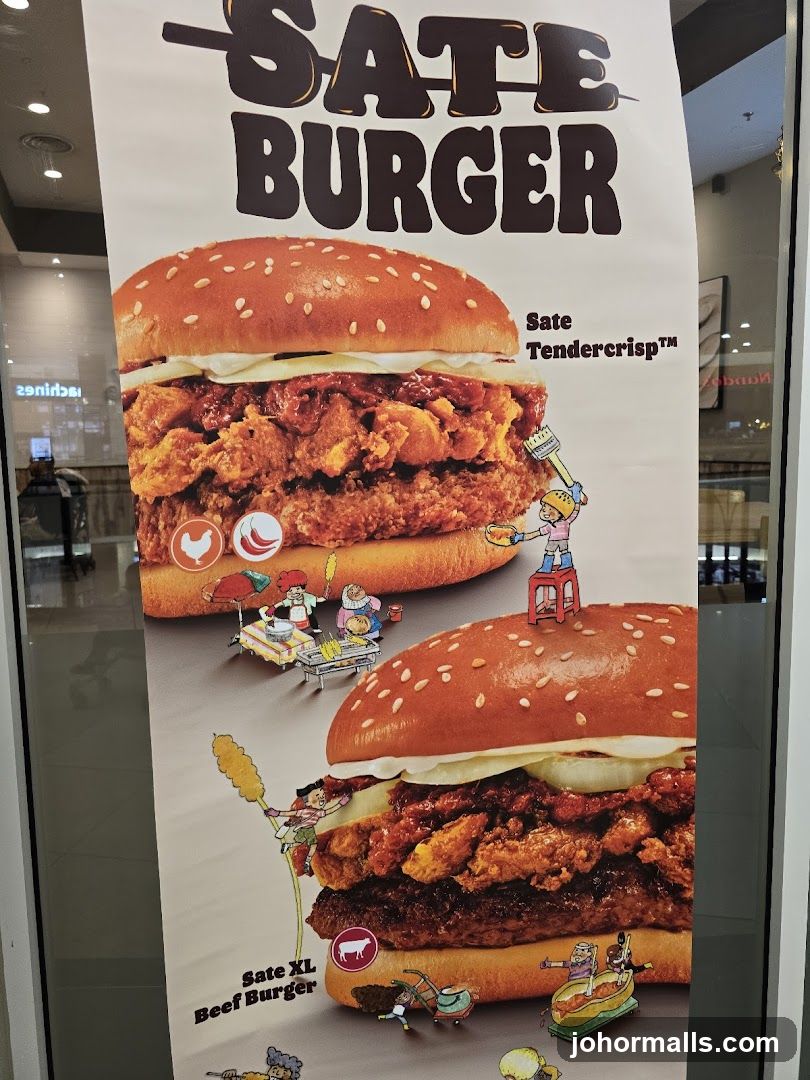 Sate Burger Advertisement