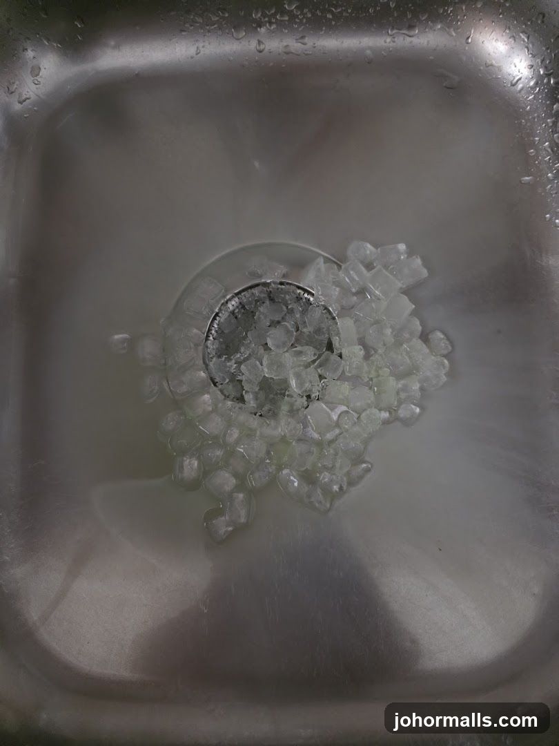 Ice in a Sink