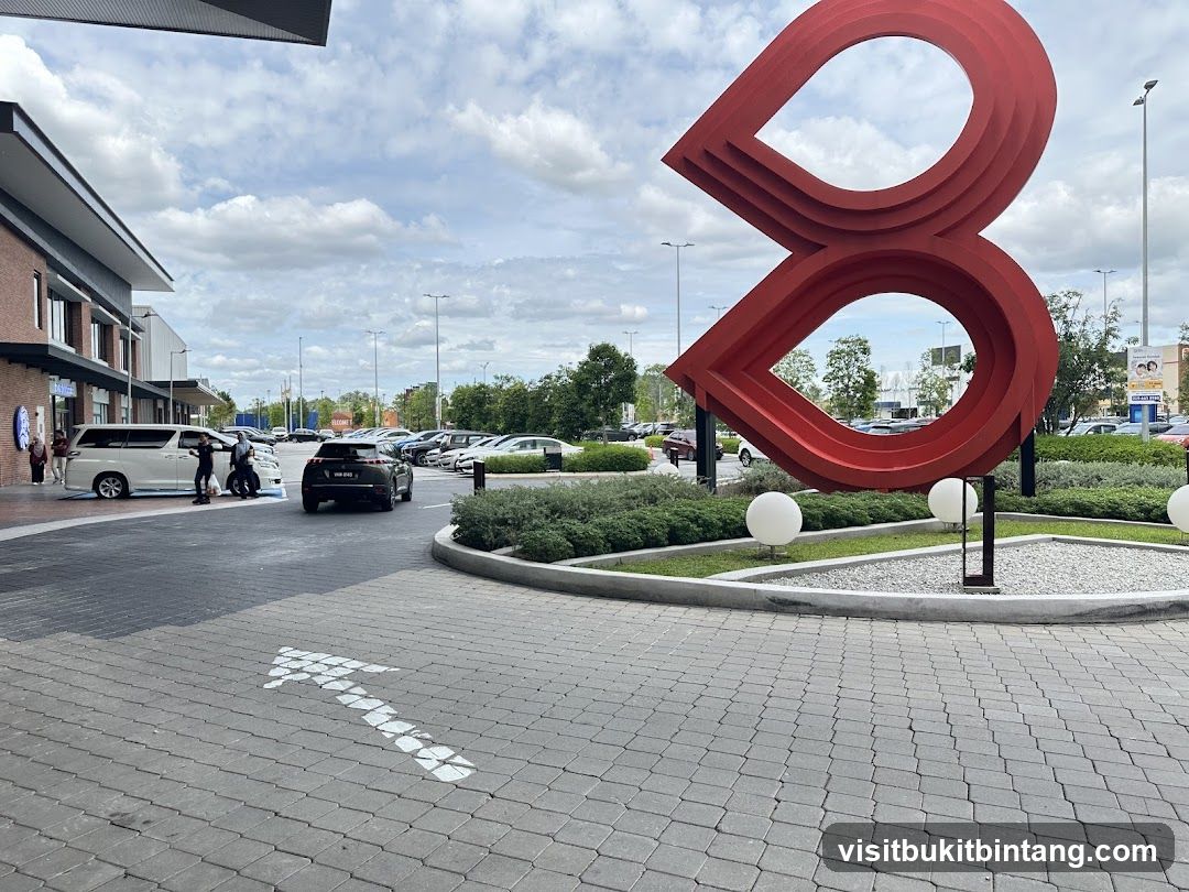Outdoor Sculpture and Parking Lot