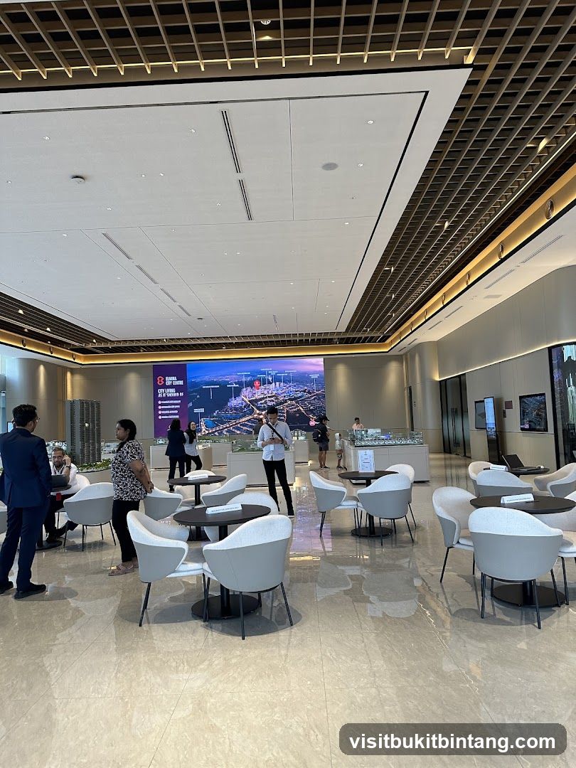 Modern Sales Gallery with City Model